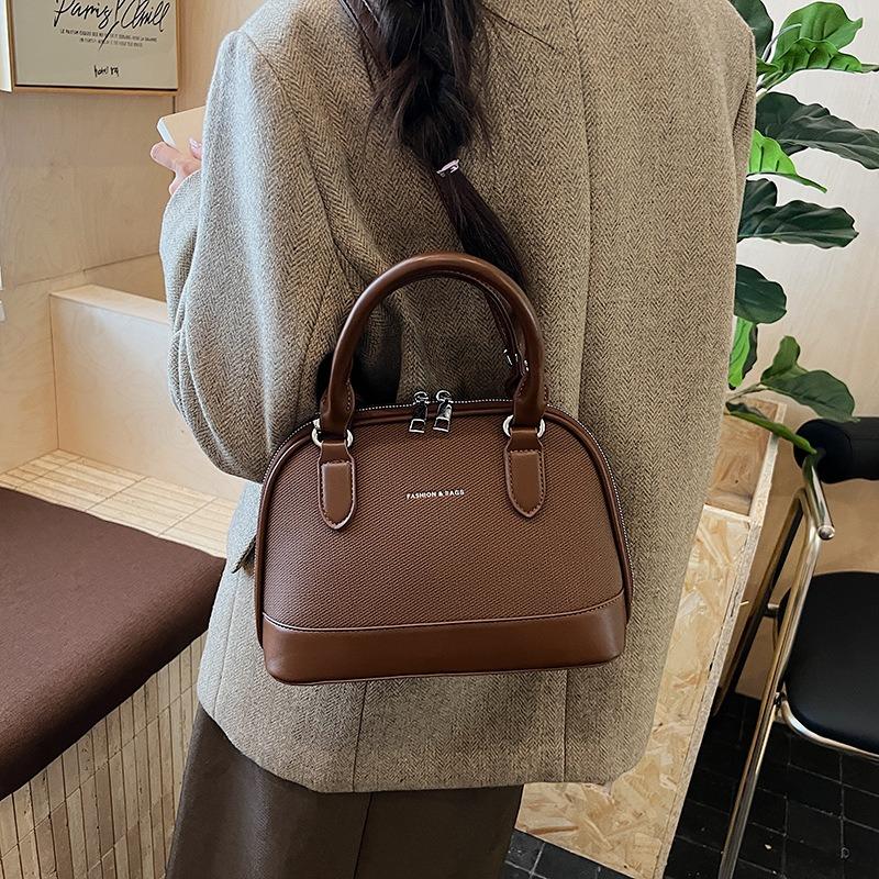 New simple portable women's bag fashion casual shoulder bag texture messenger bag