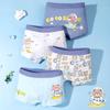 Viererpack Jungen-Boxershorts aus reiner Baumwolle - Kinder-Shorts für mittleres und großes Alter