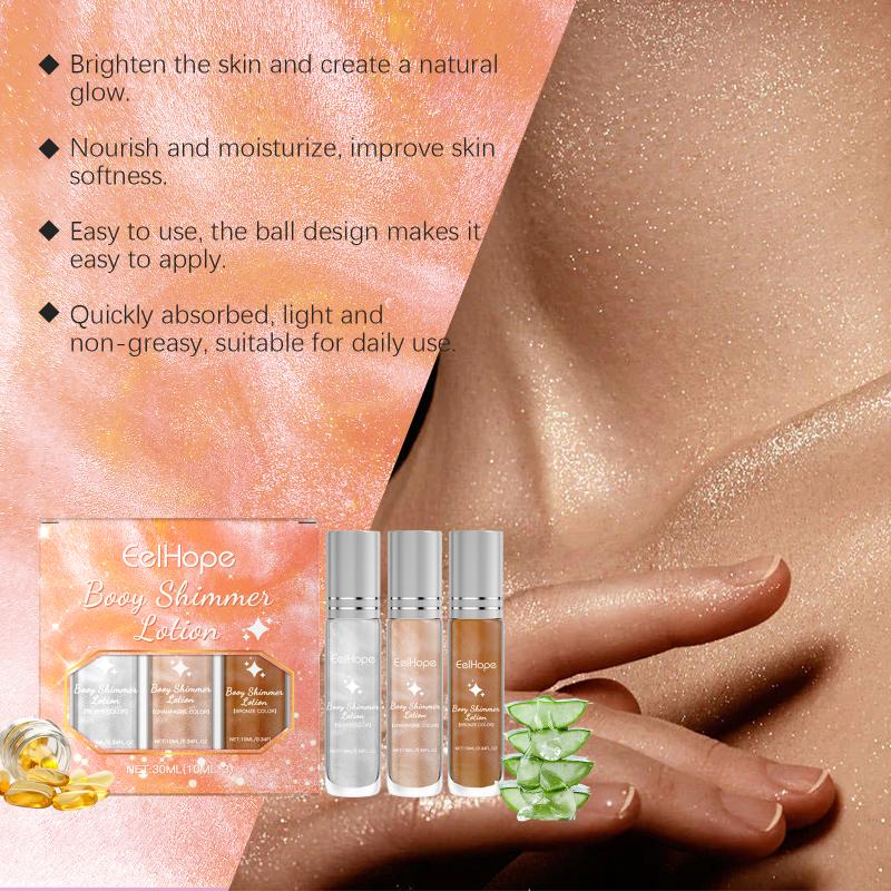 Face Highlighter Stick Set Party Prom Performance Makeup Rollerball Liquid Fluorescent Highlighter one size
