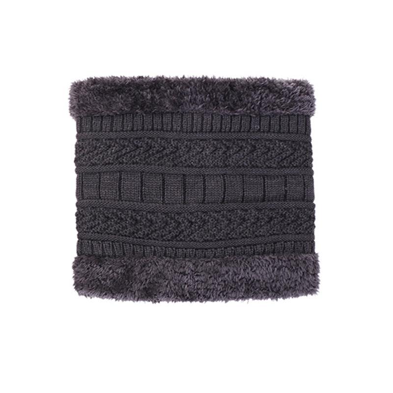Unisex Fleece Lined High Collar Neck Gaiter: Winter Korean Style, Thick Warm Knit Snood for Cold Weather