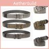 Punk Leather Belt For Men And Women With Rivets For Street Style Fashion