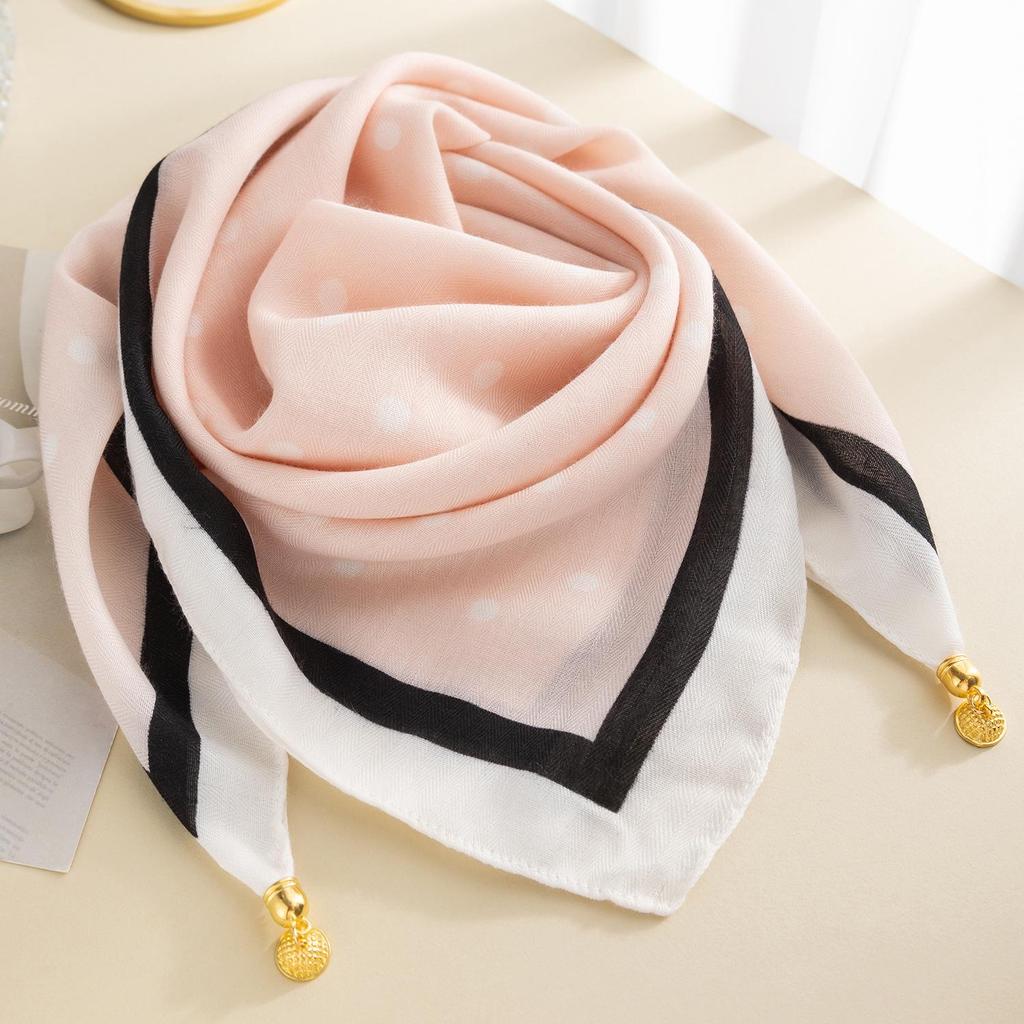 Women's Magnetic Buckle Cotton Scarf - Stylish, Lightweight, Comfortable Neck Protection
