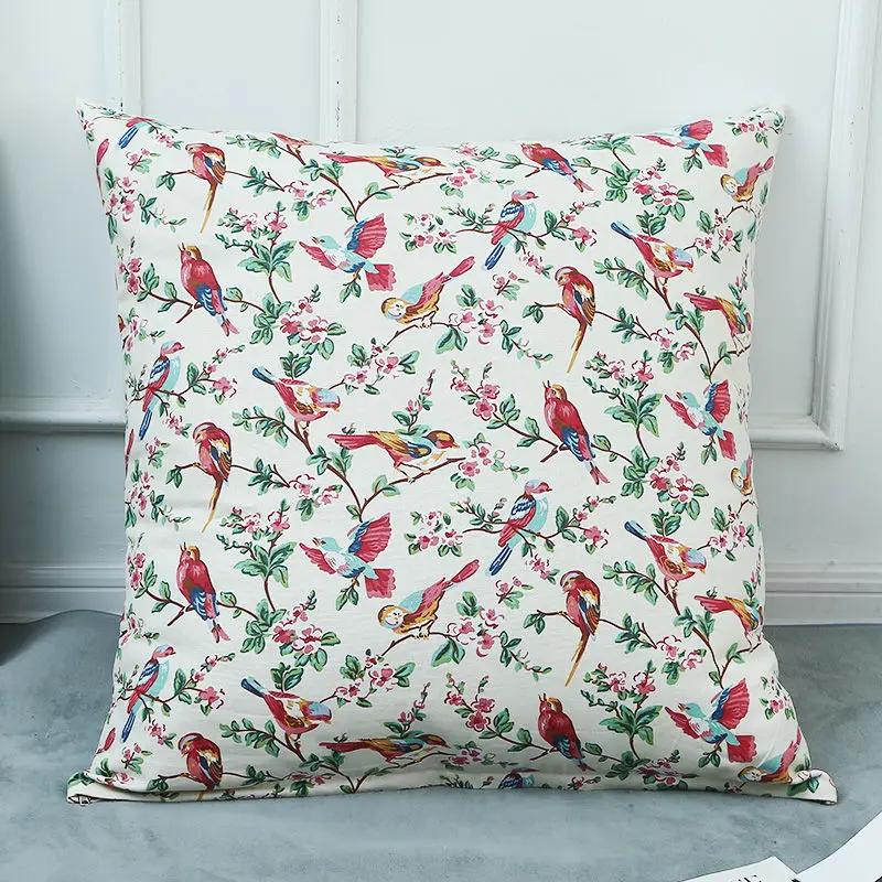 Floral Series Printing Pattern Decoration Home Pillowcase Square Office Cushion Cover
