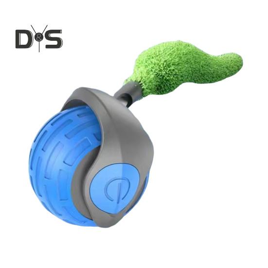 

Интерактивная игрушка-мяч для кошек, перезаряжаемая через USB, катящаяся игрушка-мяч с двухскоростной регулировкой, автоматическая движущаяся игрушка для кошек с хвостом для домашних кошек E