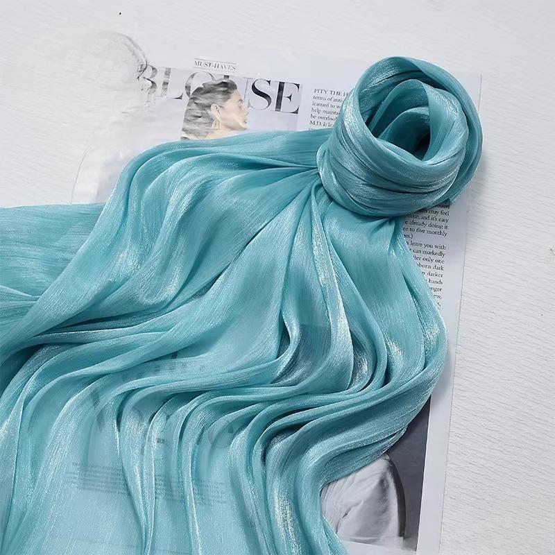 100x150cm Glitter Organza Fabric for Dress Skirt Shirt Clothing Diy Sewing Shiny Cloth Smooth Comfortable Textile