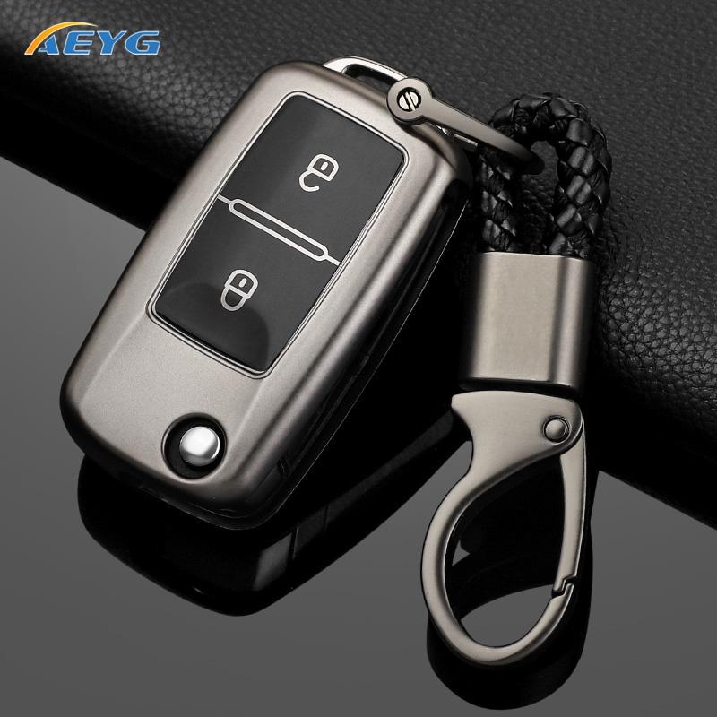 Für VW Volkswagen Mk4 Bora Golf 4 5 6 Jetta Passat Polo Touran Skoda Octavia Seat TPU Auto Schlüsselhülle Auto Zubehör 2 Tasten