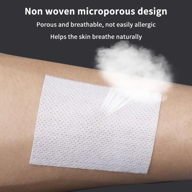 Medical Non-Woven Fixation Tape 1 Roll Antibacterial Breathable Wound Dressing Bandage for Sports Outdoor Emergency