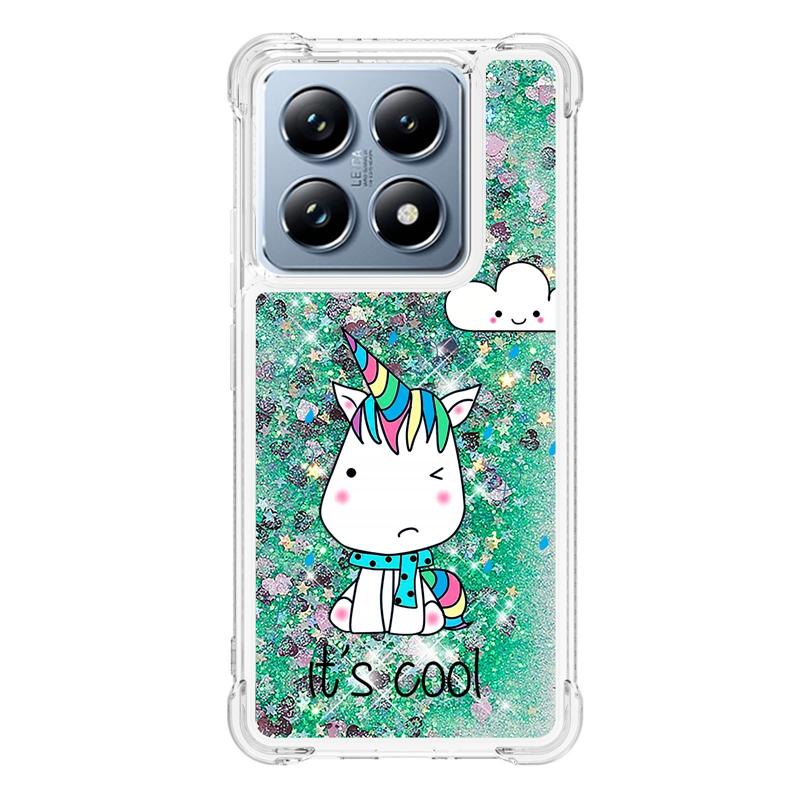 Coque 14T Pro sur Pour Fundas Xiaomi 14T Pro Coque Paillettes Bling Dynamique Liquide Pour Xiomi Xiaomi14T 14TPro Étuis de Téléphone Fundas