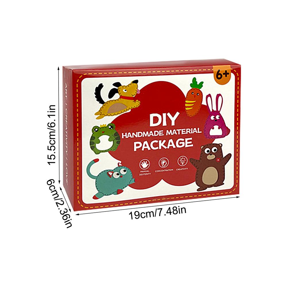 Детские швейные наборы 6 простых занятий Мягкие игрушки Куклы Начинающие Дети Искусство и ремесло Фетровые занятия Начинающие Искусство и ремесло