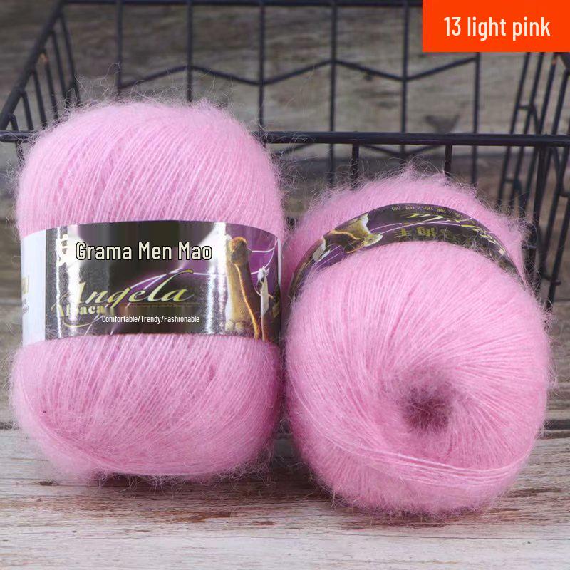 Angola Fine Mohair Yarn for Hand Knitting - Medium Fine Wool Yarn