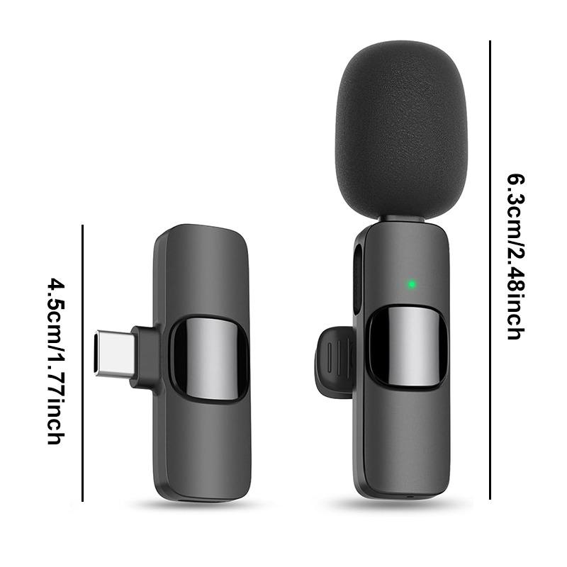 Wireless Lavalier Microphone For iPhone 15/16/17 Series Android Devices Noise Cancelling Mini Lapel Microphone for Vlogging MicGood product