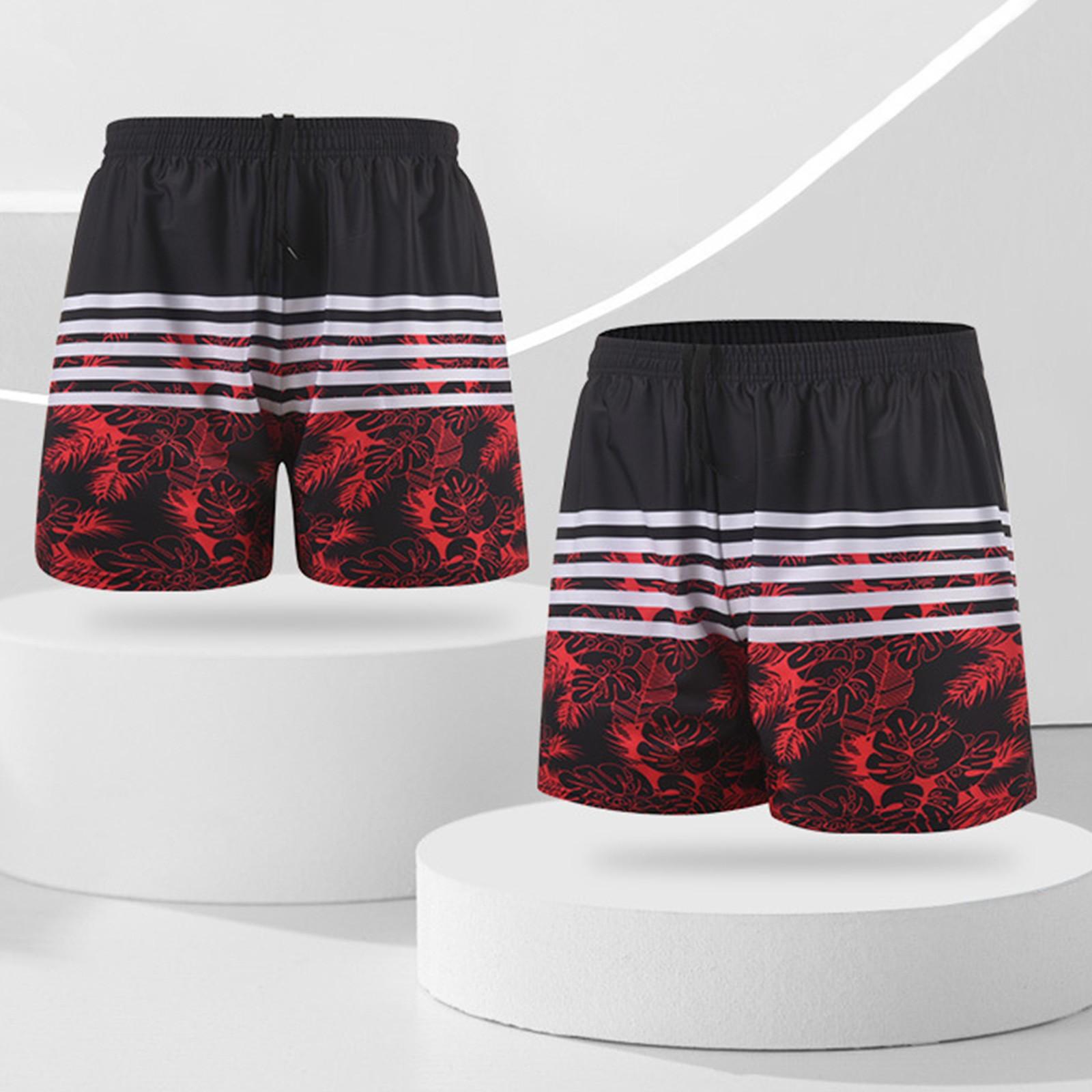 

Мужские весенне-летние брюки для плавания и шорты для пляжного серфинга, купальник One Size красный