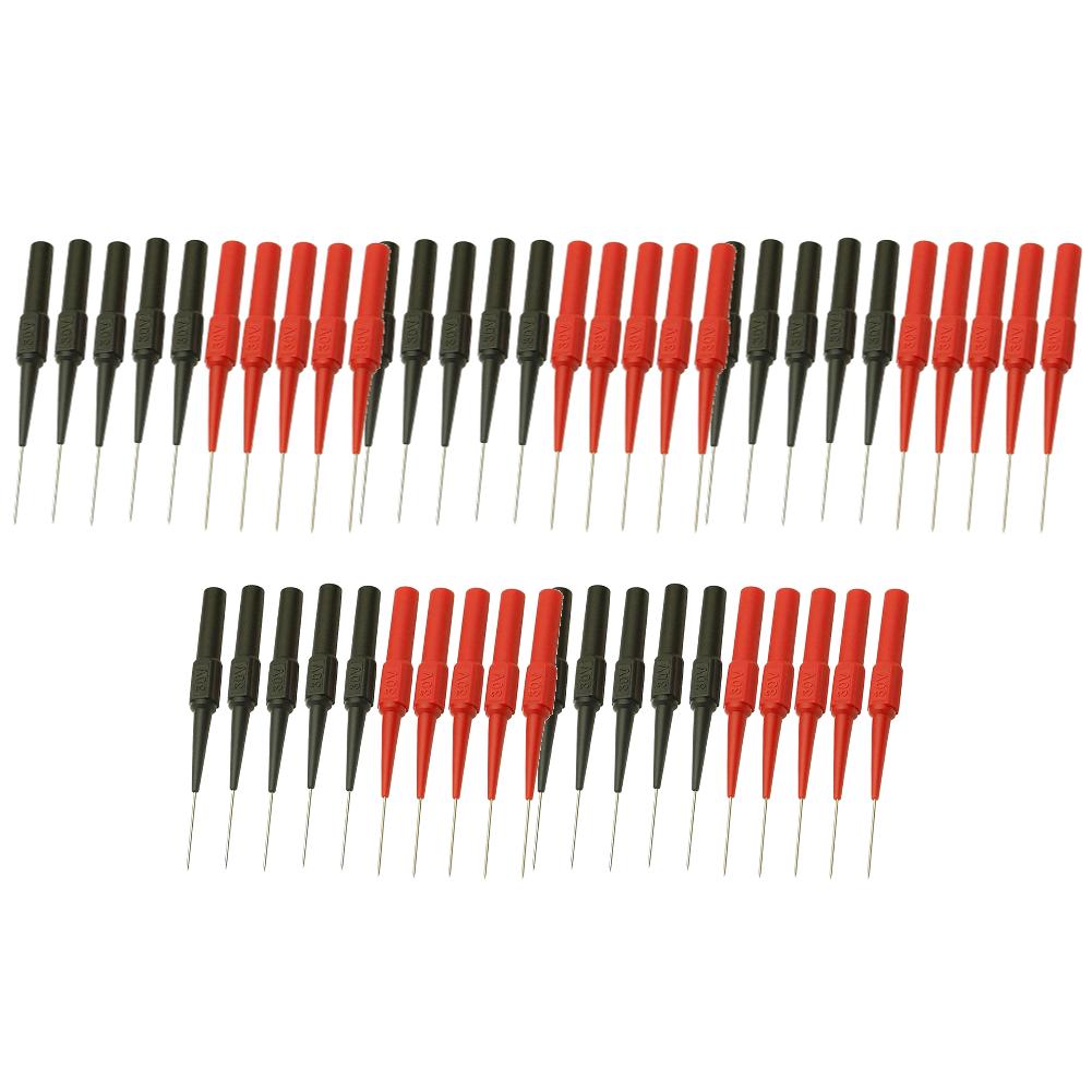100-10pcs Insulation Piercing Needle Pin Multimeter Piercing Needle Probe Measuring Device Acupuncture Car Tool for Banana Plug