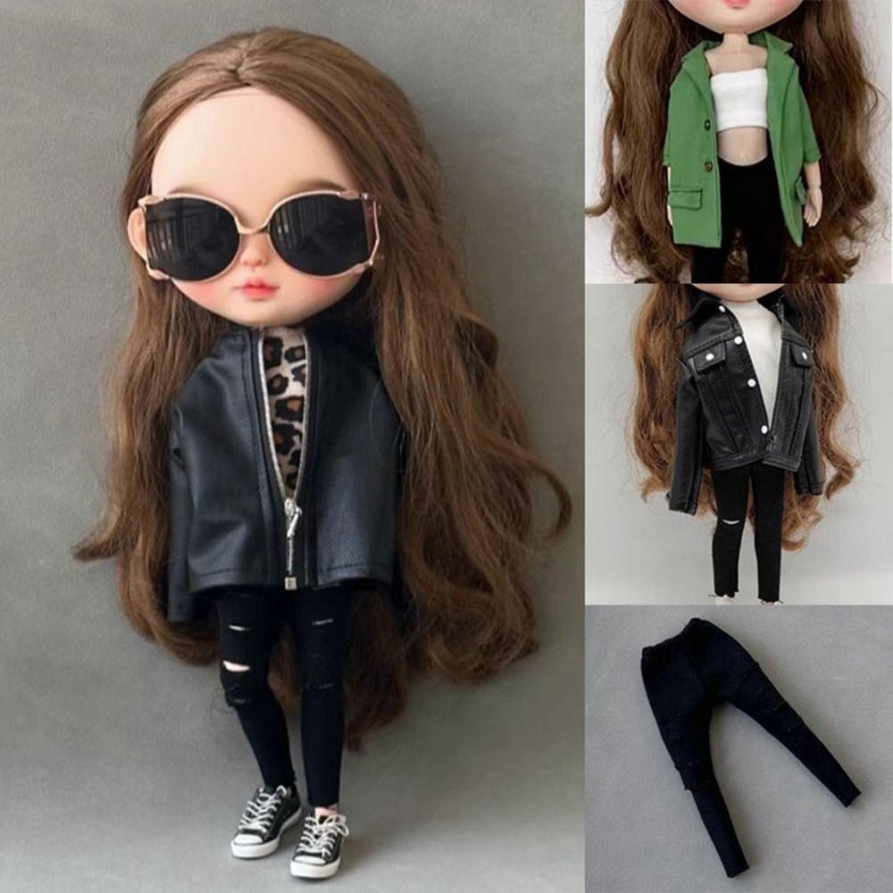 Girl Gift Toys Yoga Sweatpants Jeans Pants for Azone/OB24/OB27 28-30cm Doll for Blyth 1/6 Doll