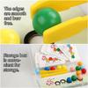 Wooden Clip Beads Games Montessori  Color Matching Parish Learning Set Fine Movement Training Educational  For