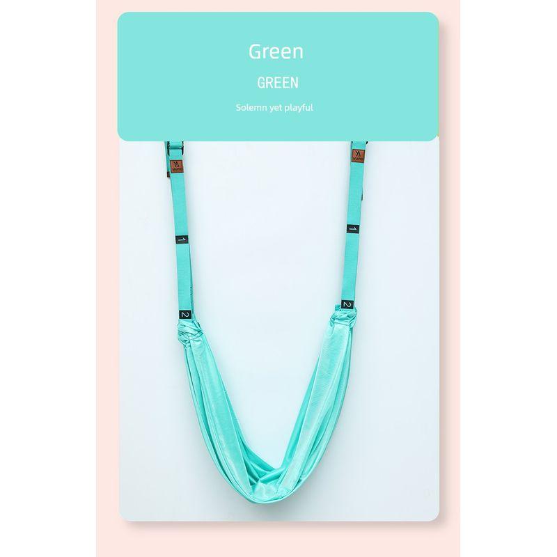 

Air Yoga Rope Dance Lower Waist Trainer Single-Word Horse Hip Opening Elastic Stretch Rope Inverted Yoga Belt For Home Wall Rope Green second generation upgrade double rings