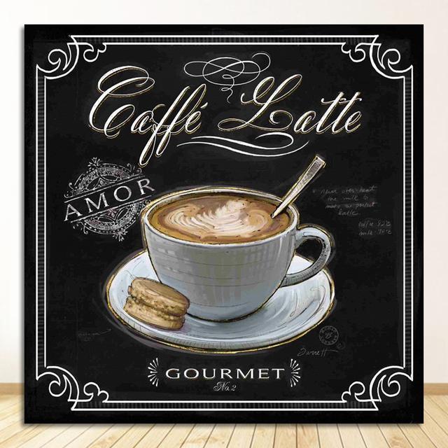 Print Canvas Painting Scandinavian Adornment Nordic Style Kids Room Bars Cafe Home Decoration Kitchen Vintage Coffee Poster
