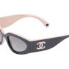 Chanel Gafas de sol Cat Eye con diseño de logo Gafas de sol unisex Negras CH6056-C534/M3