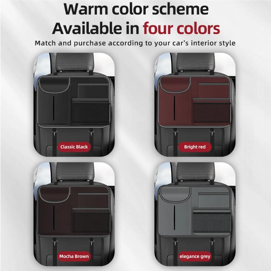 2025 Neue Autositz-Rücken-Aufbewahrungs-Organizer-Tasche Universelle Multifunktions-Aufbewahrungsbox Tasche zum Verstauen und Aufräumen Auto-Styling Nappa