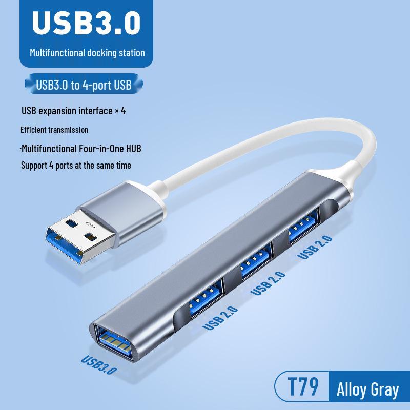 4-in-1 USB-C Multi-Function Docking Station Splitter Hub