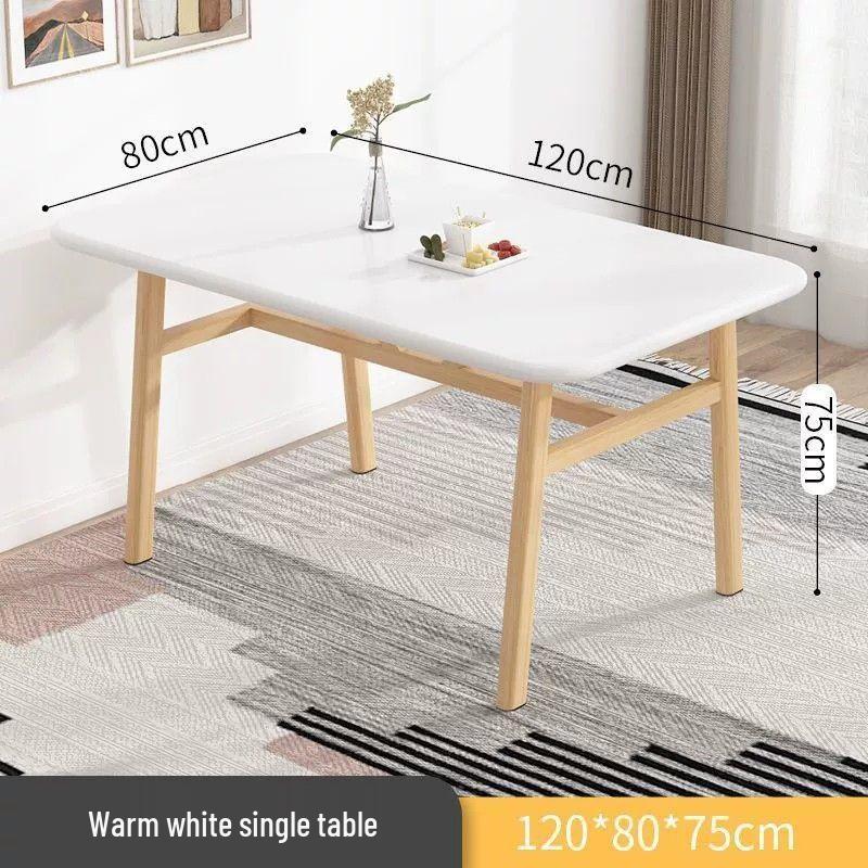 Modern Minimalist Rectangular Dining Table and Chair Set for Small Spaces