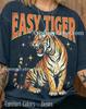 Easy Tiger Comfort Colors® Tshirt, Vintage 90S Graphic Tees, Retro Animal Sweater, Wild Cat Y2K Tanktop, 2000S Streetwear Nature Gift