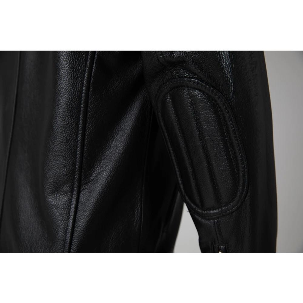 Chinesische Größe Echtes Leder Jacke Männer 100% Natürliche Rindsleder Echtes Leder Jacken Slim Fit Motorrad Jacke Mann Biker Mantel Herbst M357