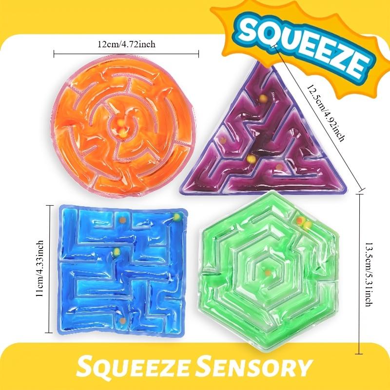 1 Stück sensorisches Beruhigungsspielzeug für Kinder, lustige pädagogische Stressbewältigung für Klassenzimmer, Zuhause, Reisen, gemischte Farben, langlebiges PE