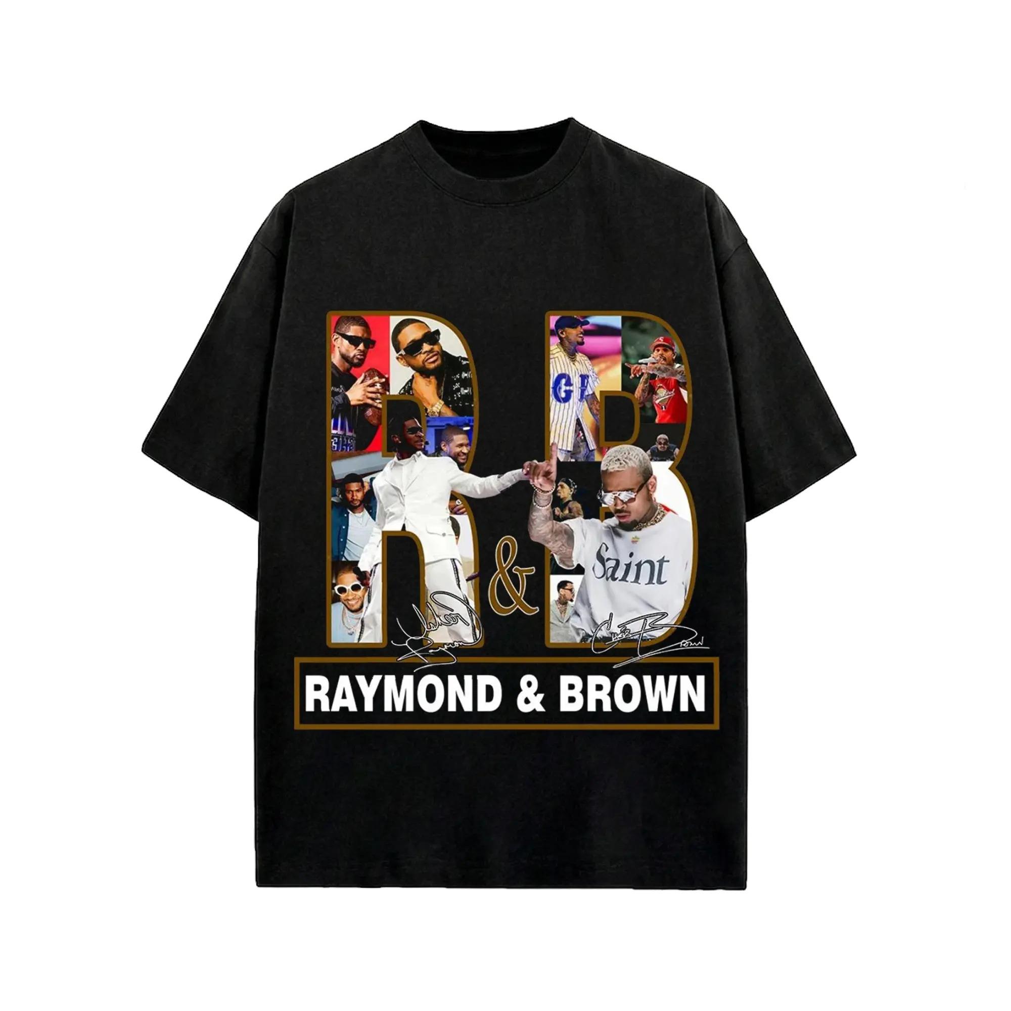 

Raymond Brown Tour 2026 graphic 100Cotton unisex shirt 2026 Summer New RnB Hip Hop Style Unisexs fashion Streetwear Tshirt M