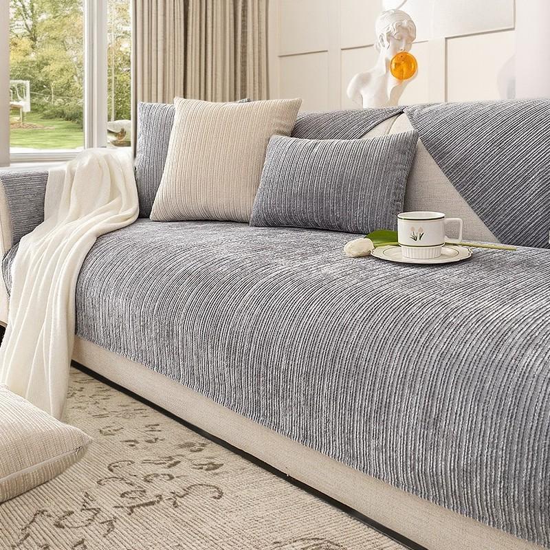 Luxury Chenille Sofa Cover Towel for Living Room Sofa Protective Slipcover Four Season Universal Combination Couch Cushion