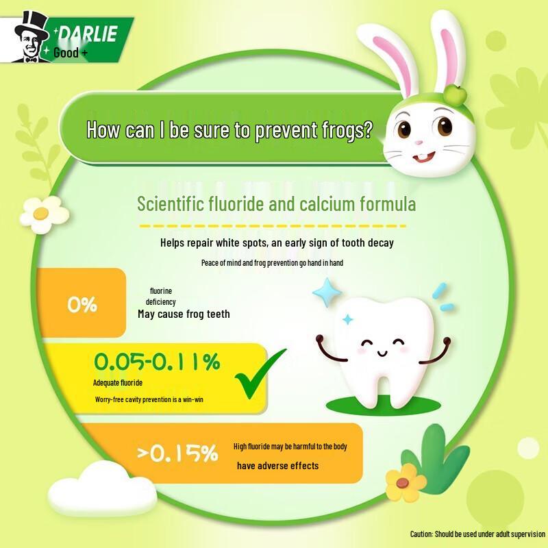 Darlie Kids Baby Rabbit Anti-Cavity Fluoride Toothpaste 4x40g