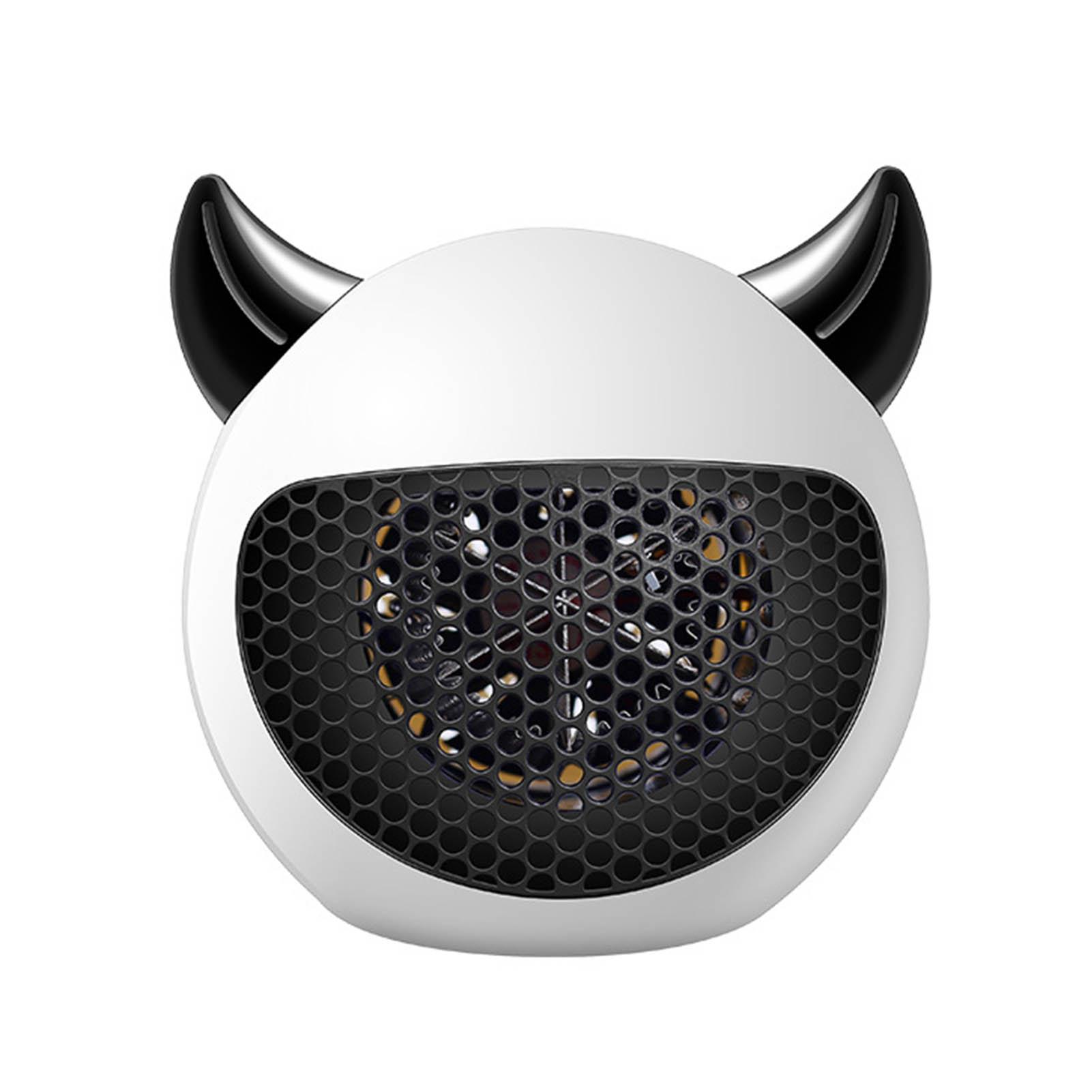 

Мини-нагреватель, быстрый нагрев, постоянная температура, милая форма дьявола, компактный портативный электрический обогреватель белый