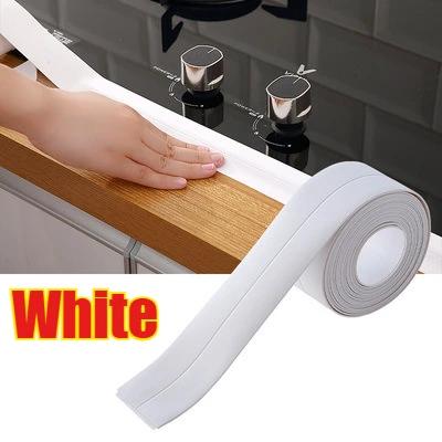 PVC Wasserdichtes Dichtband Badezimmer Toilette Dichtungsbänder Küchenspüle Arbeitsplatte Schimmelbefallschutz Dichtmittel Selbstklebendes Band