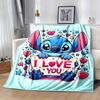 1pc Cute Stitch Printing Blanket - Soft, All-Season Throw for Living Room, Bedroom,Personalized Gift with Adorable Cartoon Design