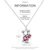 925 Sterling Silver Luminous Firefly Heart Shaped Zircon Pendant Necklace For Women Fashion Anniversary Birthday Jewelry Gifts