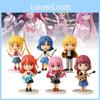 Atemberaubendes Set schwingender Anime-Figuren mit Charakterdesigns aus beliebten Serien