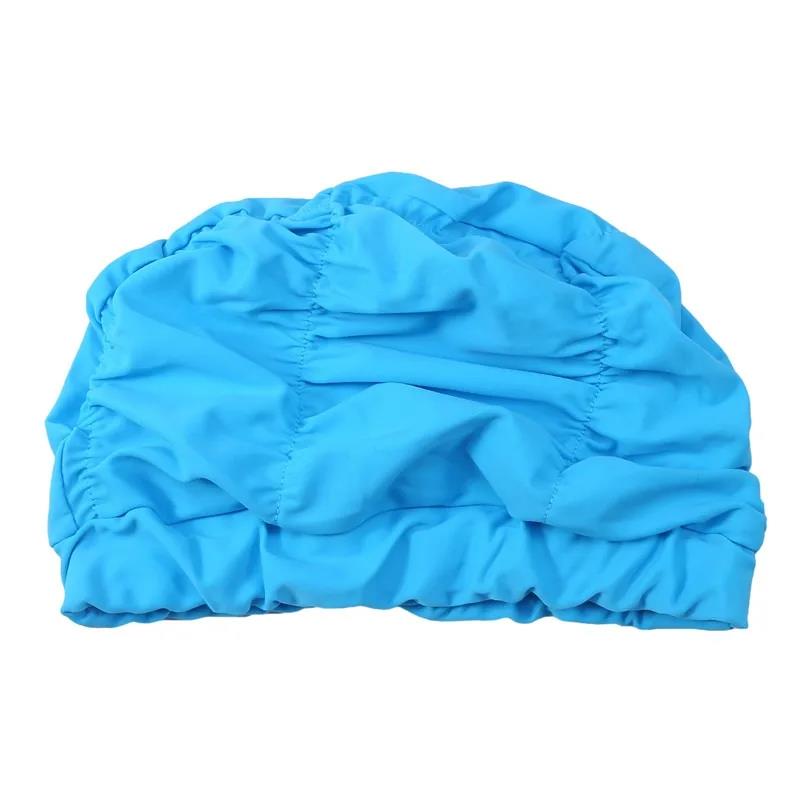 Ready Stocked PU Fabric Protect Ears Long Hair Sports Swim Pool Hat Swimming Cap Free Size for Men & Women AdultsHot Sell