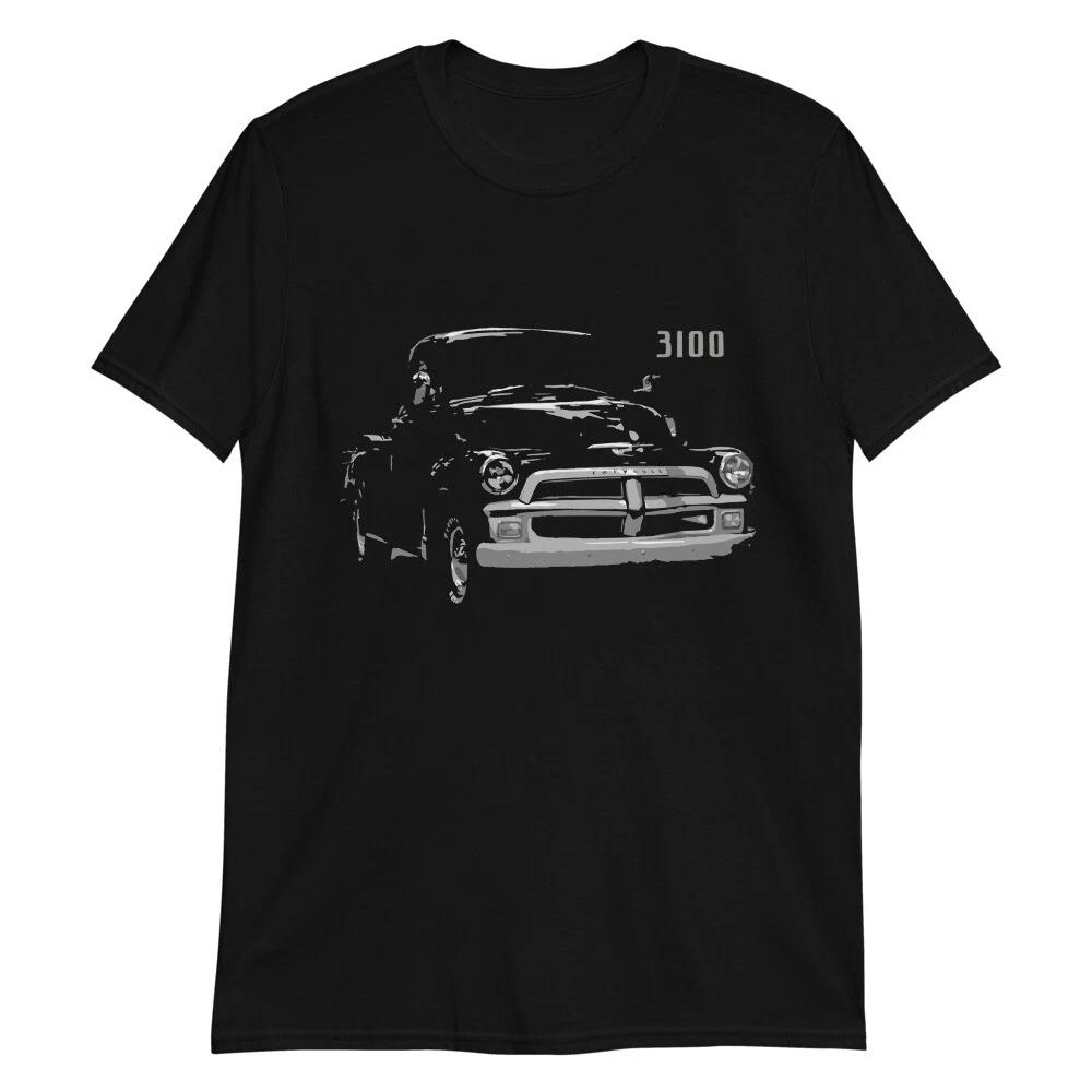 1955 Chevy Pickup Truck 3100 Advanced Design Short-Sleeve Unisex 100% Cotton T-shirt Mens Tees Top