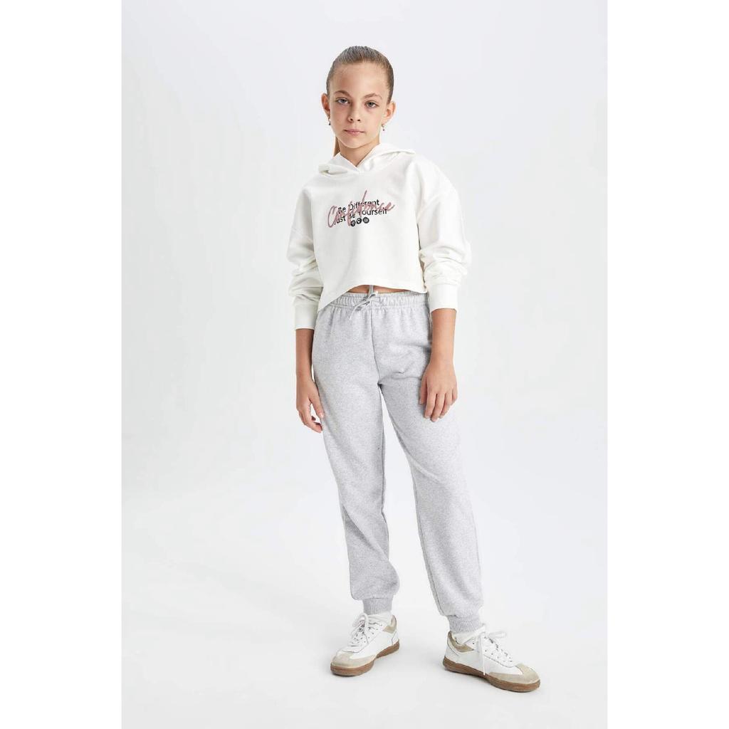 Girls' Black Jogger Standard Fit School Sweatpants Y1226a623au