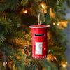 Santa Mailbox Christmas Tree Ornament Vintage Creative Christmas Tree Hanging Decoration for Birthday Home Office Porch Festival