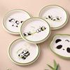 SHALL Melamin Panda-tryck Rund Snacksfat (2-pack)