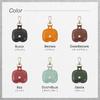 [Dom Teporna] AirPods Pro 3 Compatible Case, Genuine Leather, Full Protection, Scratch Resistant, with Carabiner, Charging While Inside, AirPods Compa