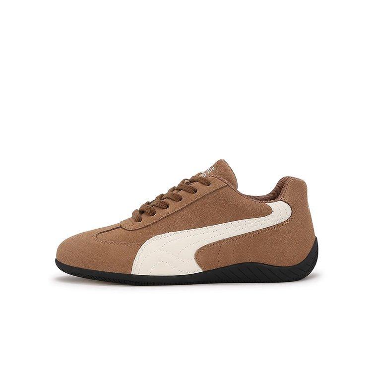 [sheii Su Yinyin] Korean blogger~ retro lace-up leather low-top casual shoes women's German training shoes racing shoes