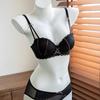 The New French Sweet Lace Underwear Women's Small Breasts Are Gathered and Supported To Show a Large Anti-sagging Bra Set.