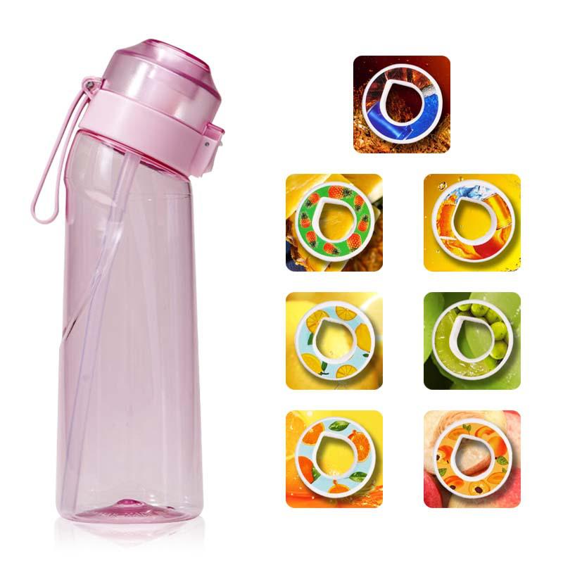 Sticlă de apă parfumată cu capsulă de aromă și inel aromatic - Cupă rezistentă la temperaturi înalte în stoc