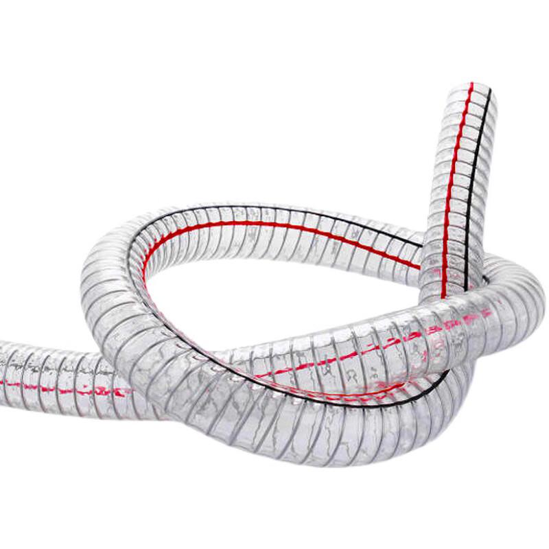Transparent PVC Steel Wire Reinforced Hose 32mm x 1m