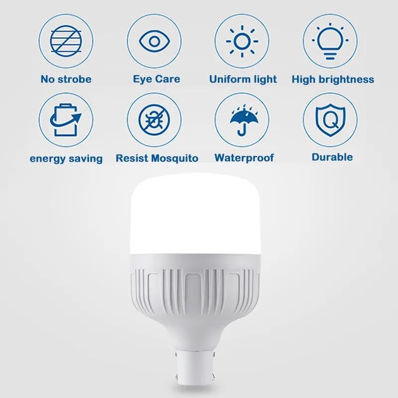Portable LED Camping Light USB Rechargeable Flashlight 3 Lighting Modes Bulb For Outdoor Camping Fishing Emergency Tent Lantern