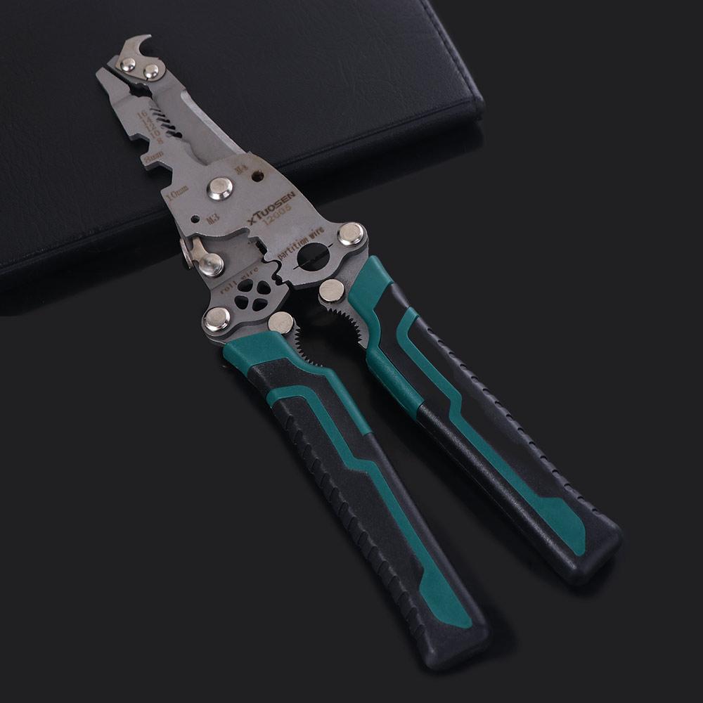 High-carbon Steel Electrician Crimpe Pliers Folding Wire Stripper  Automobile