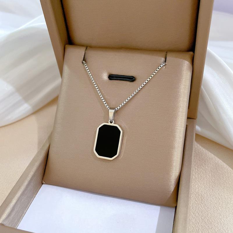 Geometric Planet Personality Minimalist Wind Furnace Real Gold Necklace Female Collarbone Chain