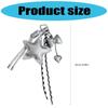 Crinkle Star Bag Charm Keychain Accessory With Sturdy Metal Hook for Purse Backpack Decoration